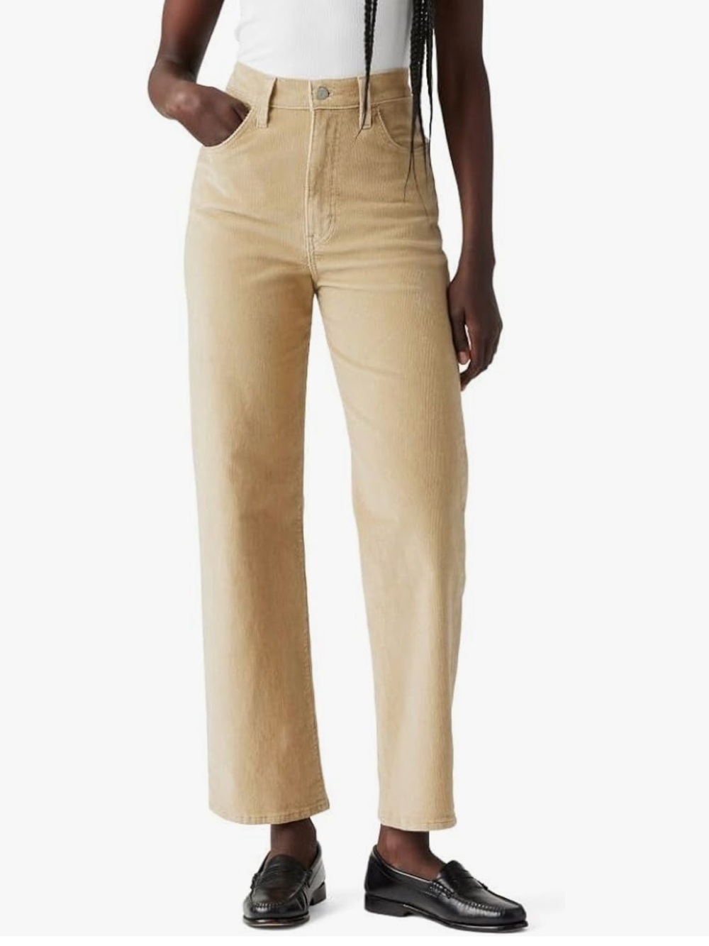 LEVI’S Ribcage Straight Ankle Corduroy Pants NWT Size 27